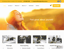 Tablet Screenshot of feelinghealthy.com.au